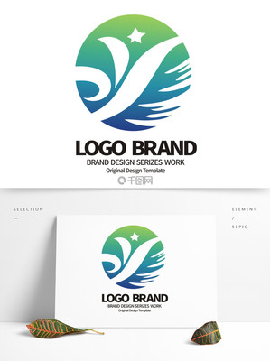 創(chuàng)意藍(lán)綠飛鳥(niǎo)Y字母旅游LOGO標(biāo)志設(shè)計(jì)